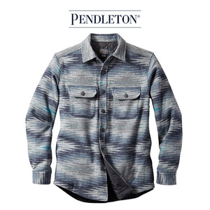 [파커스] 펜들턴 셔츠 자켓 매직 밸리 퀼팅 울 _블루,캠핑용품