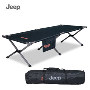 JEEP 지프 컴포트 와이드 코트 야전침대 (블랙) / 캠핑 접이식 휴대용,캠핑용품