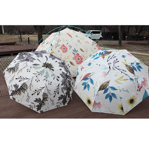 [더캠퍼] 아웃도어 우산 꽃무늬 패턴 우산 양산,캠핑용품