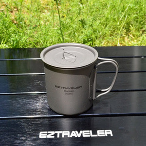 EZ 티타늄싱글머그300세트(다크) 티타늄컵 등산컵,캠핑용품
