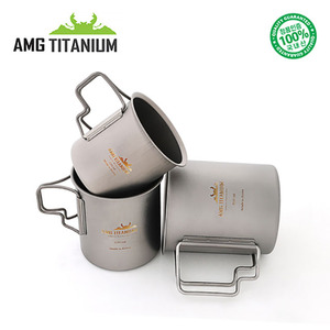 AMG 에이엠지티타늄 싱글컵 SET (220/320/450ml/케이스포함) / 캠핑 백패킹 티탄컵 세트,캠핑용품