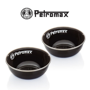 [파커스] 페트로막스 에나멜 보울 캠핑용 그릇 2개입 블랙 PM-PX-BOWL-S,캠핑용품