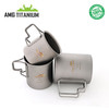 AMG 에이엠지티타늄 싱글컵 SET (220/320/450ml/케이스포함) / 캠핑 백패킹 티탄컵 세트